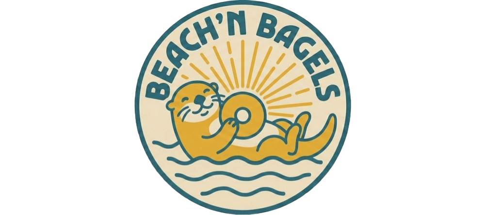 Beach'n Bagels Logo with Ollie the Otter